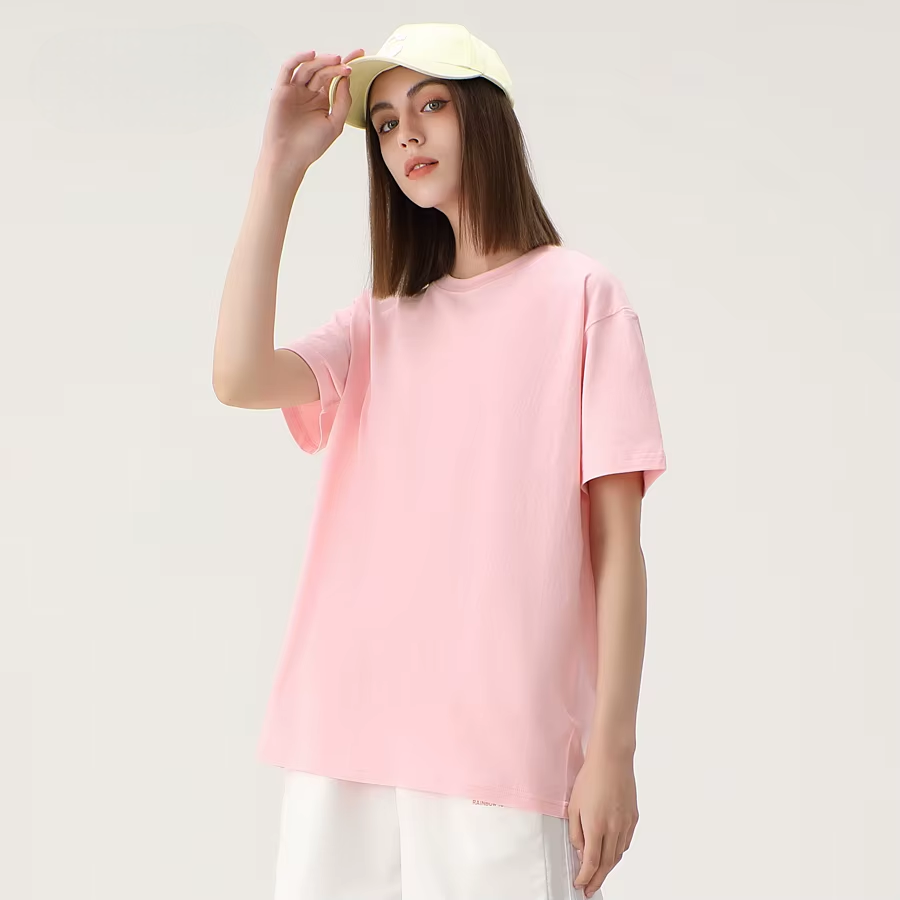 Cotton Oversized Tees Pink